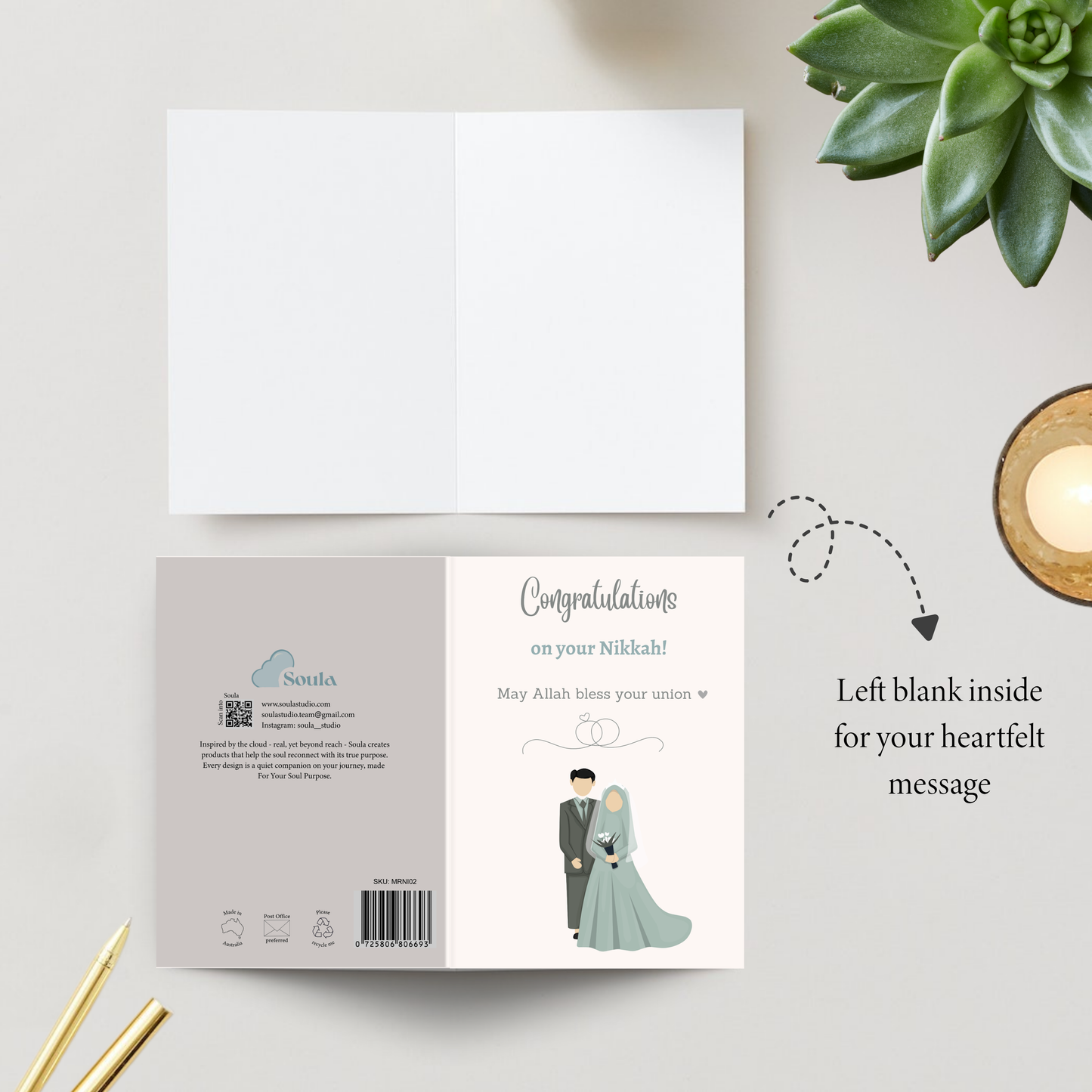 Congratulations on your Nikkah- Greeting card