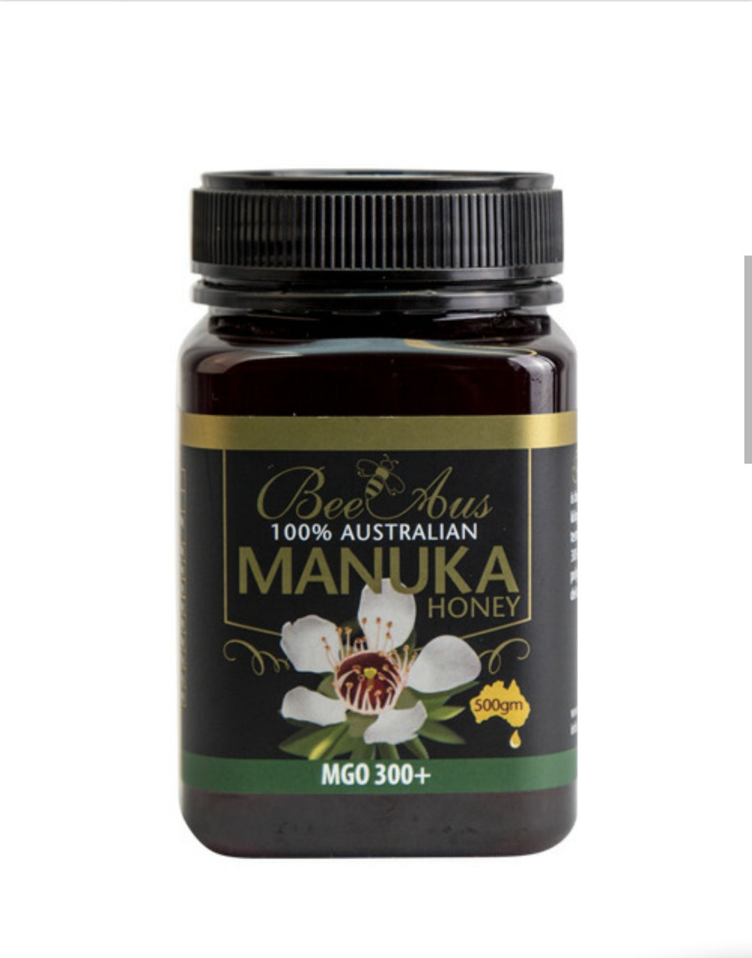 BeeAus Manuka Honey Mgo 300+ 500g