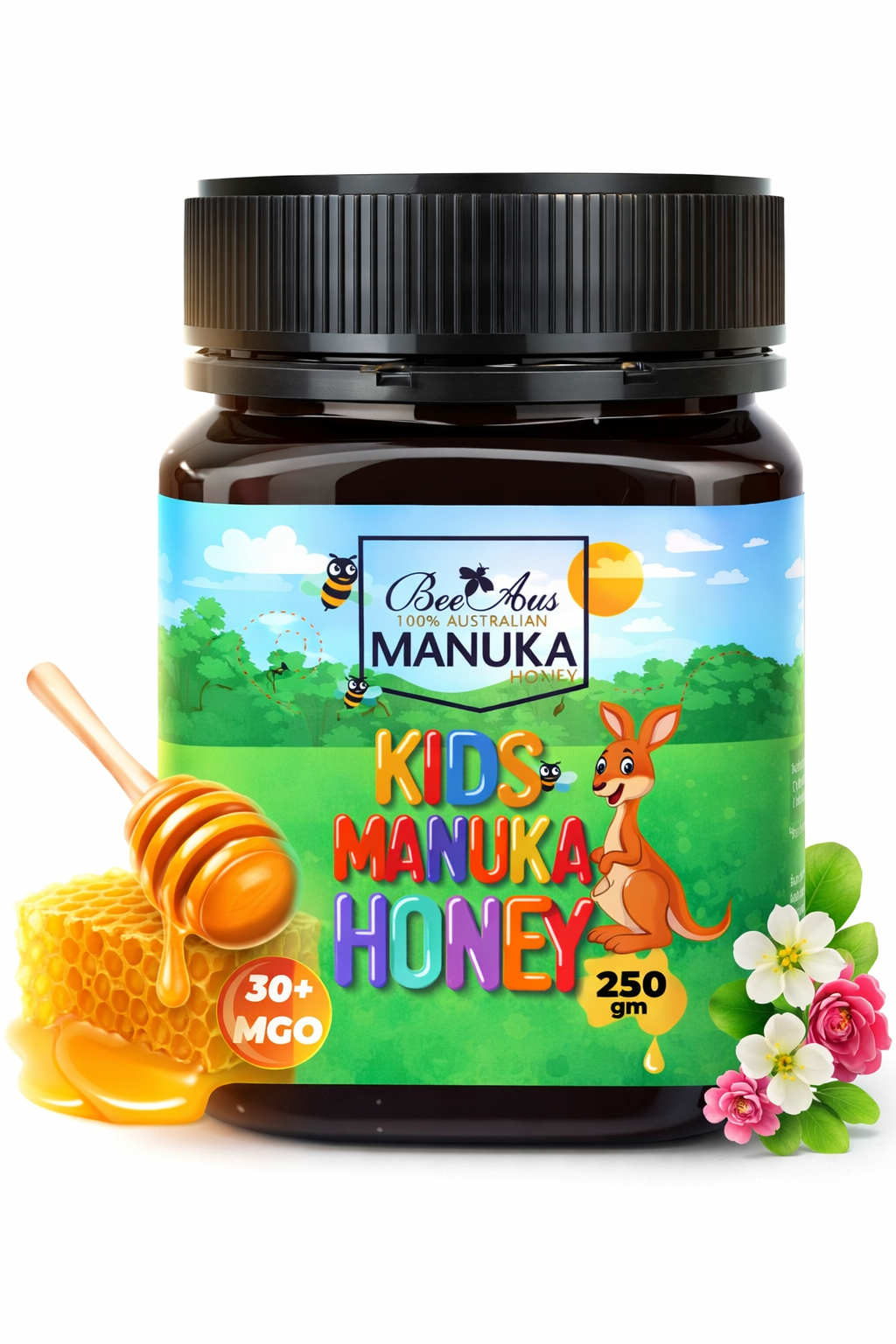 BeeAus Kids Manuka Honey 250g