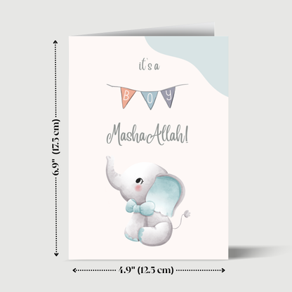 It’s a Baby Boy , MashaAllah Greeting Card