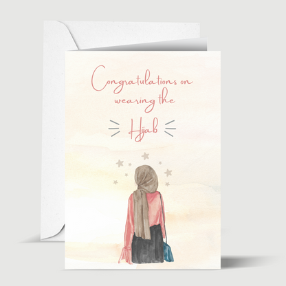 Congratulations on wearing the Hijab- Greeting card