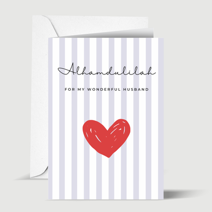 Husband- Greeting card