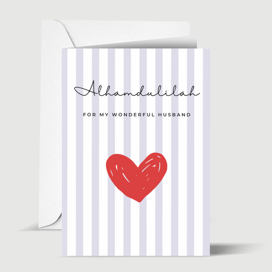 Husband- Greeting card