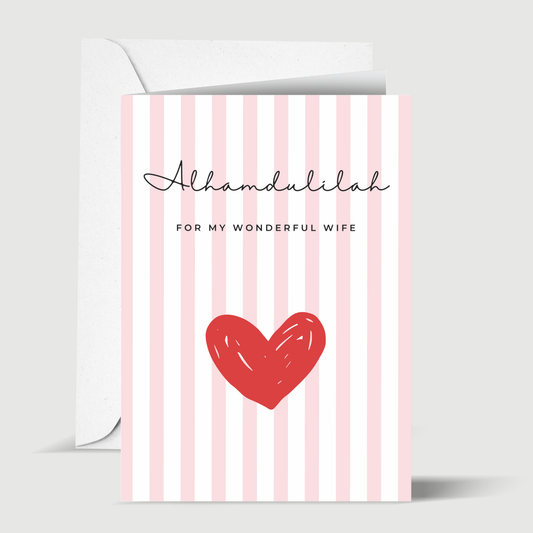 Wife- Greeting card