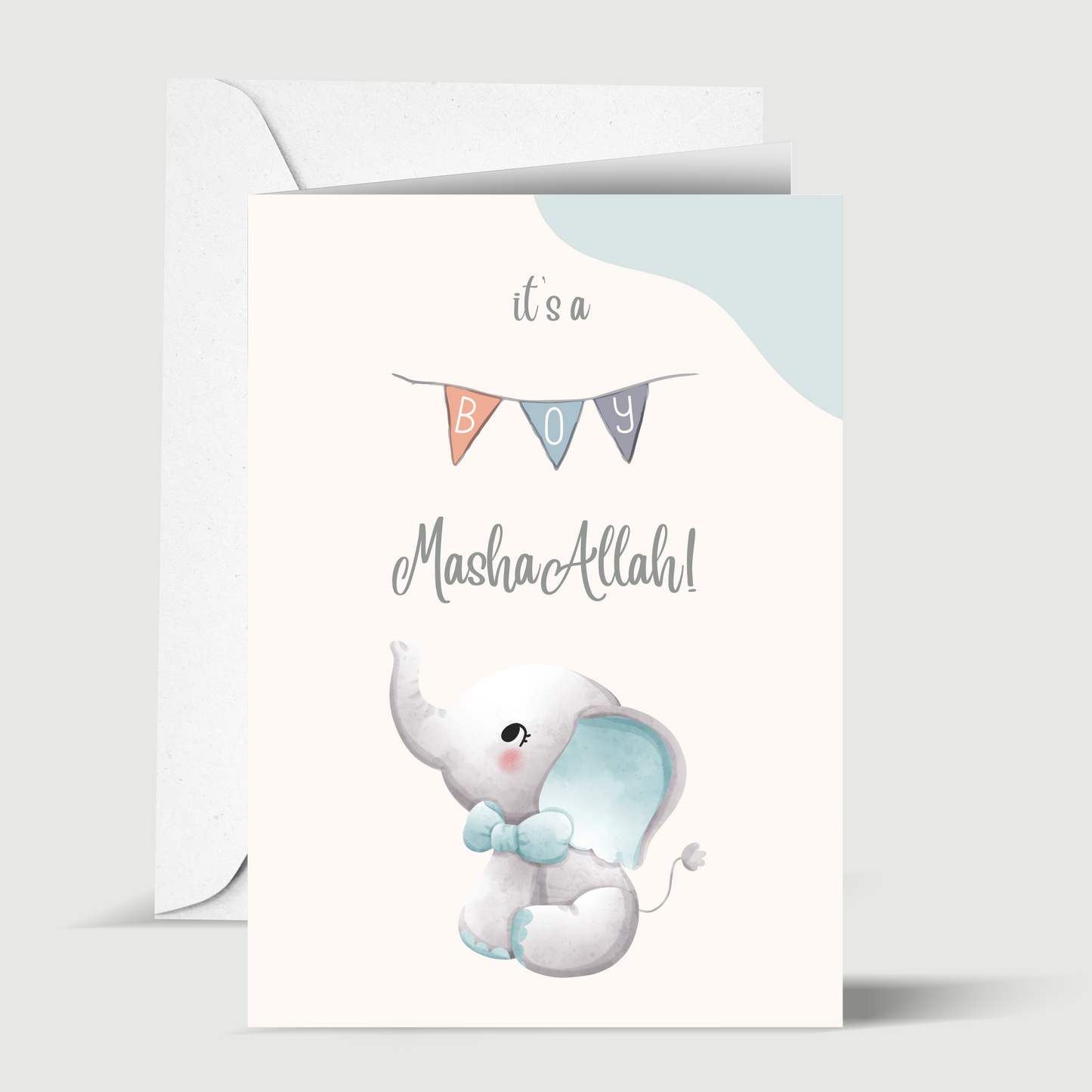 It’s a Baby Boy , MashaAllah Greeting Card