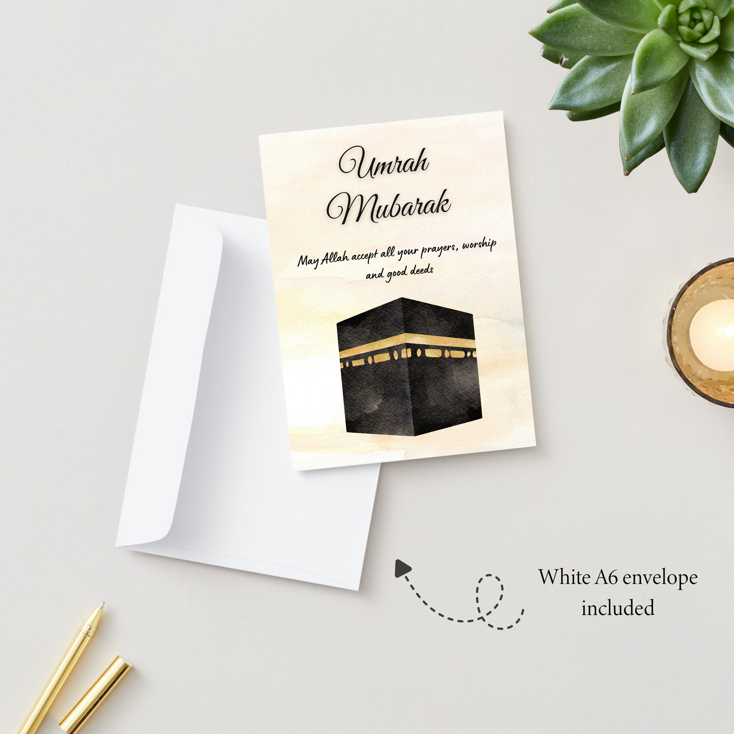 Umrah Mubarak- Greeting card