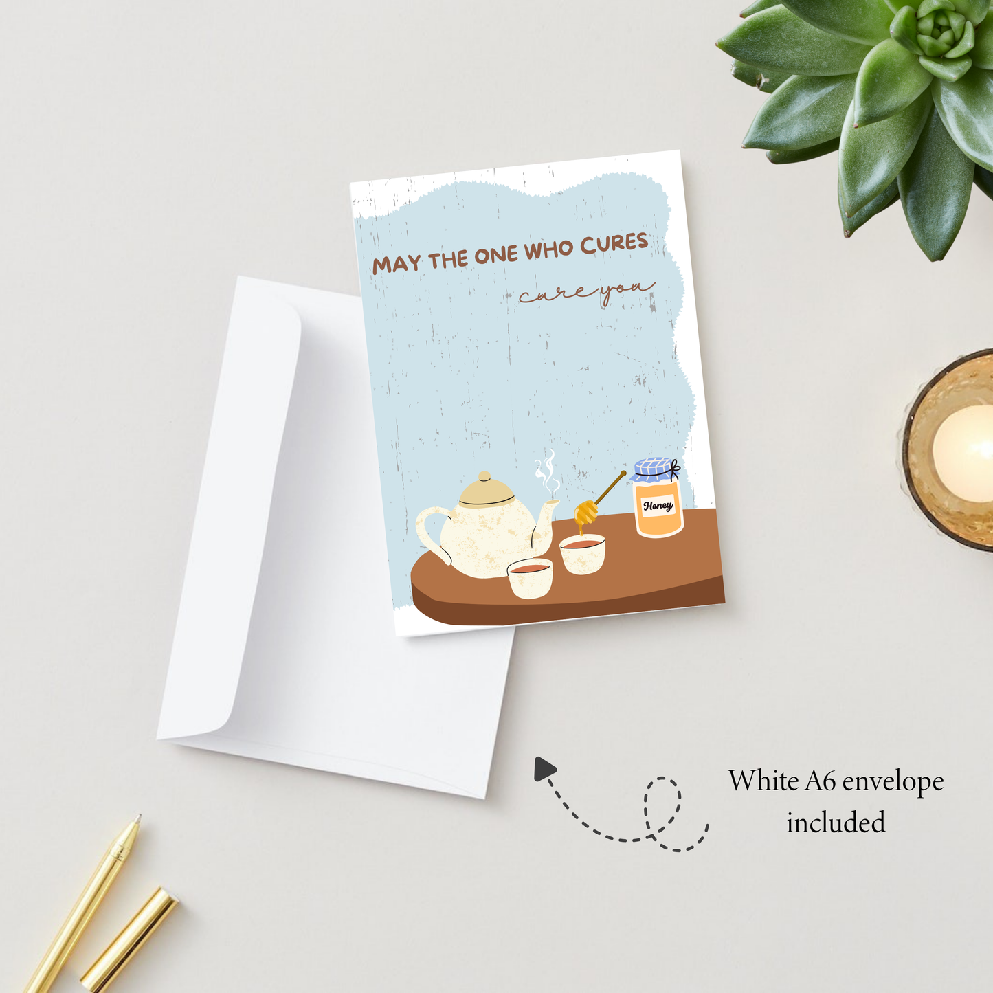 For the Sick- Greeting card