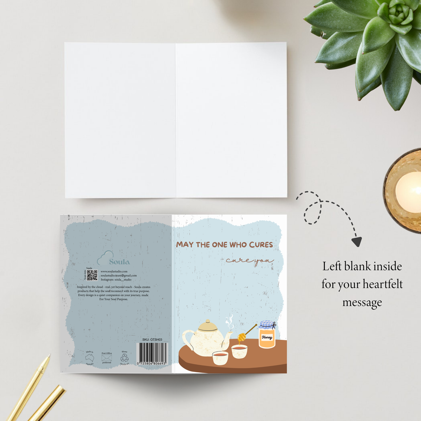 For the Sick- Greeting card