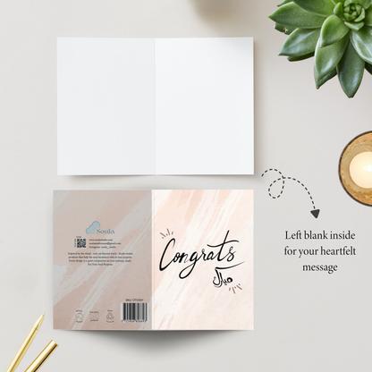 Congratulations- Greeting card