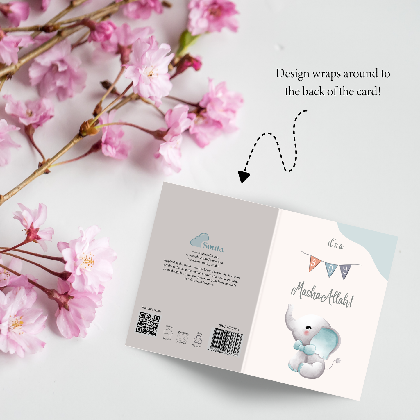 It’s a Baby Boy , MashaAllah Greeting Card