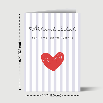 Husband- Greeting card