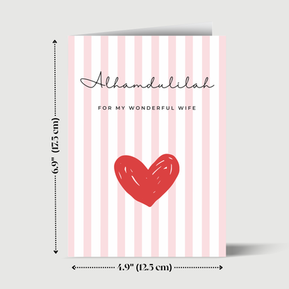 Wife- Greeting card