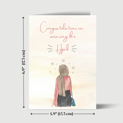 Congratulations on wearing the Hijab- Greeting card